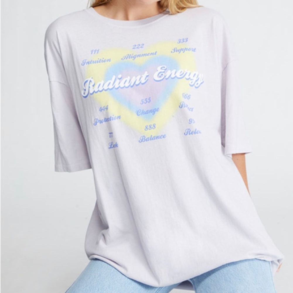 Pacsun golden hour radiant energy oversized t shirt